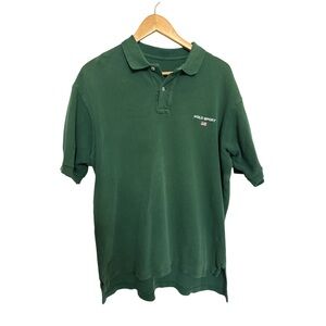 Polo Sport by Ralph Lauren Green Classic Polo Shirt with American Flag